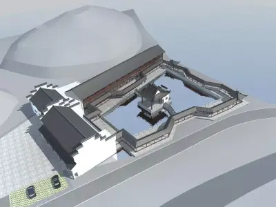 Chinese Style Architecture 3D model 19