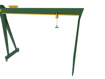 Gantry Crane  Low-poly 3D model