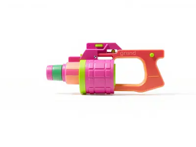 Cartoon Style Toy Grenade Launcher model pack Low-poly 3D model
