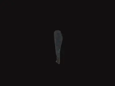 Medieval Machete Low-poly 3D model