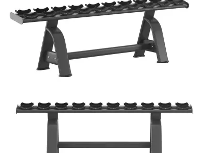 E-7067 Dumbell Rack 3D model