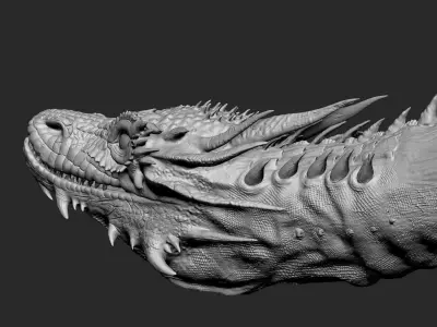 Dragon head 3D model get