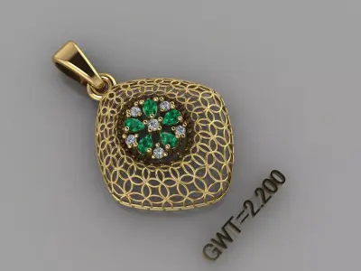 FASION PENDANT 3D model 21
