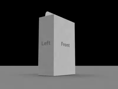 3D Package Cardboard  Box or Bag 3D model