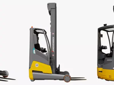 Jungheinrich ETV 216i Reach truck Low-poly 3D model