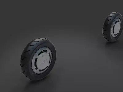Motorcycle tire num3 3D model