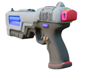 Gun 3d Model  Low-poly 3D model