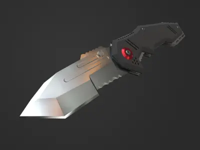 pocket knife  Low-poly 3D model