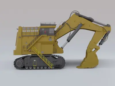 Excavator Construction Vehicle 3D model