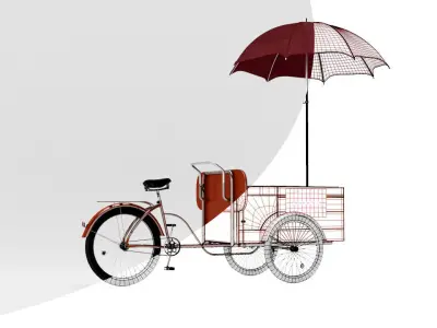 Ice Cream Cart Free 3D model