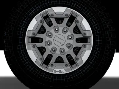 GMC Hummer EV Pickup 2022 wheel 3D model