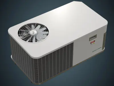 Rooftop AC Unit 3A Low-poly 3D model