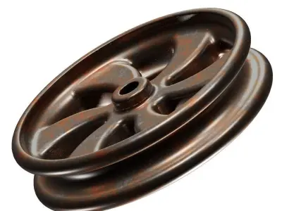 Rusty Steel Rim 3D model