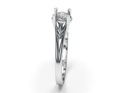 solitaire with ring sizes  8 part S72 3D print model