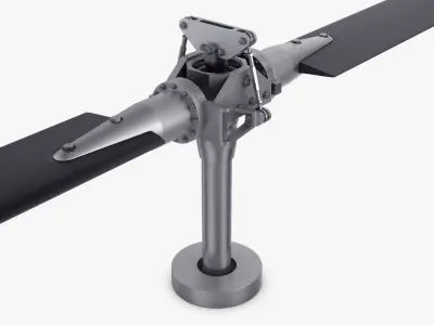 Helicopter Rotor System v 1 3D model