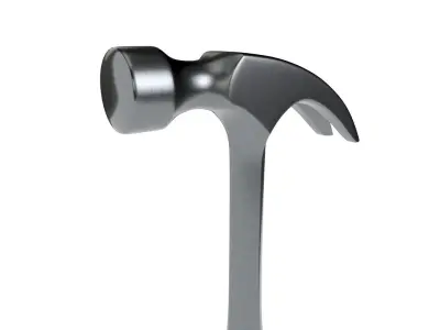 Regular claw hammer 3D model