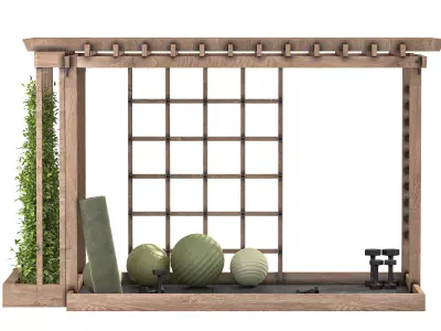 Garden Gym Design 3D model