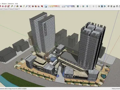 Sketchup Residential Complex B3 3D model