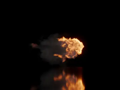 3D Muzzle Flash Animations High Resolution 3D model