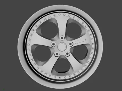 WHEEL BASED on GOLD RE AMEMIYA 3D model