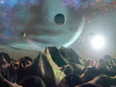 SciFi Planet 3D model