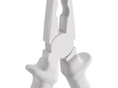 Ergonomic Multi-Purpose Pliers Tool 3D model