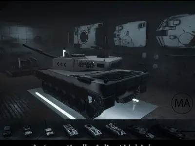 Custom Military Vehicles - Props - CMV Full Pack Low-poly 3D model