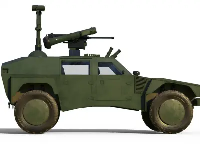 RST-V Shadow Hybrid Tactical Vehicle 3D model