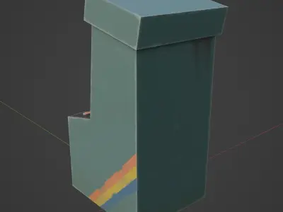 Arcade Machine game machine Low-poly 3D model