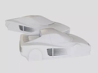 Italian 1984-1996 V12 Sports Car Printable 3D model 3D print model
