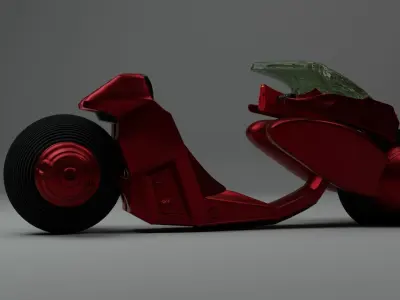 Akira Motorcycle Low-poly 3D model purchase