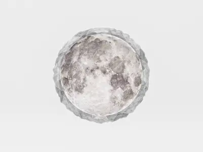 Moon Decoration Portrait Free 3D model
