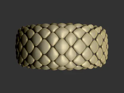 Dragon scales lizard viper anaconda python design 3D print model