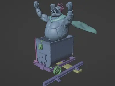 DK64 King K Rool cover art 3D print model