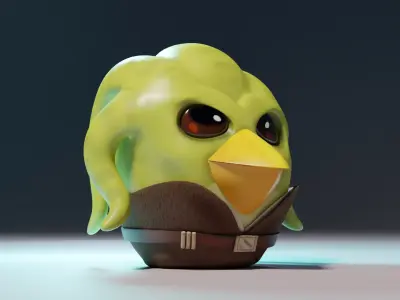 Kit Fisto Angry Bird Free 3D model