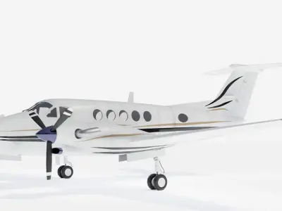 Beechcraft Super King Air 200 3D model