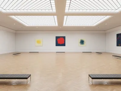 Art Museum Gallery Interior 12 Low-poly 3D model