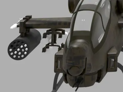 3d model helicopter army Free 3D model