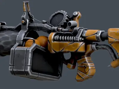 gun krisavchik fun-art Low-poly 3D model
