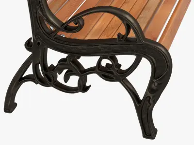 Classic Park Bench 3D model order