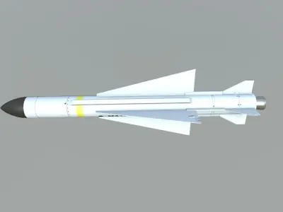 Matra 530 Missile Low-poly 3D model