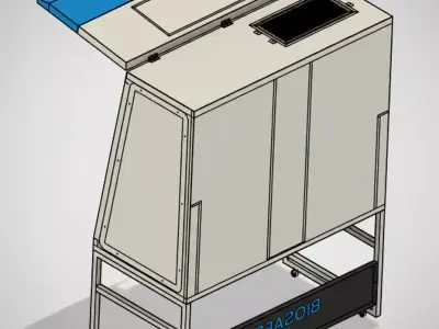 Biosafety Cabinet 6ft Vertical Laminar Flow  3D model