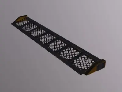 Crane Ramp Shutter Low-poly 3D model