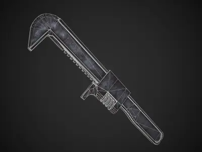 Monkey Wrench Low-poly 3D model