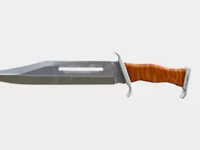 old knife Low-poly 3D model purchase