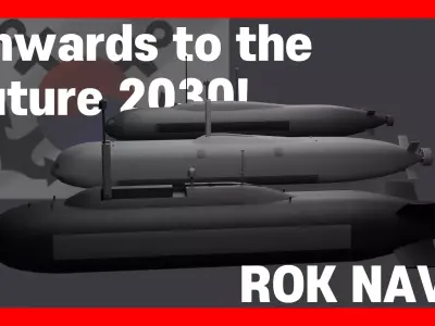 Next-Generation ROK Unmanned Submarine Low-poly 3D model