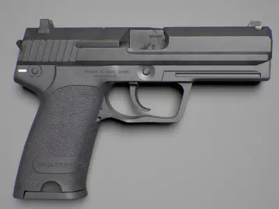 HK USP Low-poly 3D model