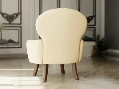 Furniture Accent Chairs Bohemian 002 Low-poly 3D model