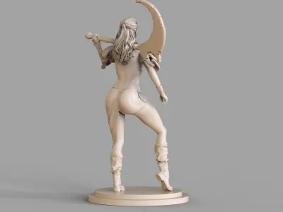 The Warrior Woman  3D print model