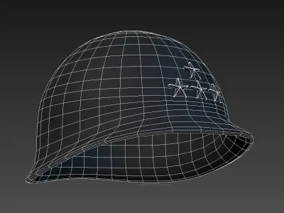 M1 helmet - Patton 3D model